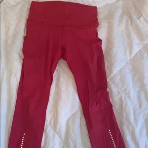 Lululemon Fast and Free Crop Leggings